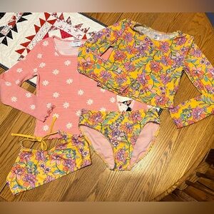 Big Girls 3-Pce Swim + Pullover 14/16 ☀️